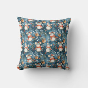 Christmas Mice Throw Kissen