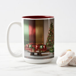 Christmas MidCentury Modern Two Tone Mug Zweifarbige Tasse
