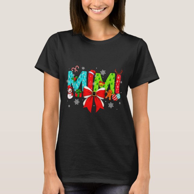 Christmas Mimi Coquette Bow Mimi Christmas T Shirt (Vorderseite)