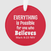 Christmas Miracle Bible Verse Christlich Faith Red