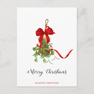 Christmas Mistletoe Postkarte