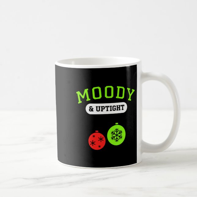 Christmas Moody &amp; Uptight Funny Xmas Holiday S Kaffeetasse (Rechts)