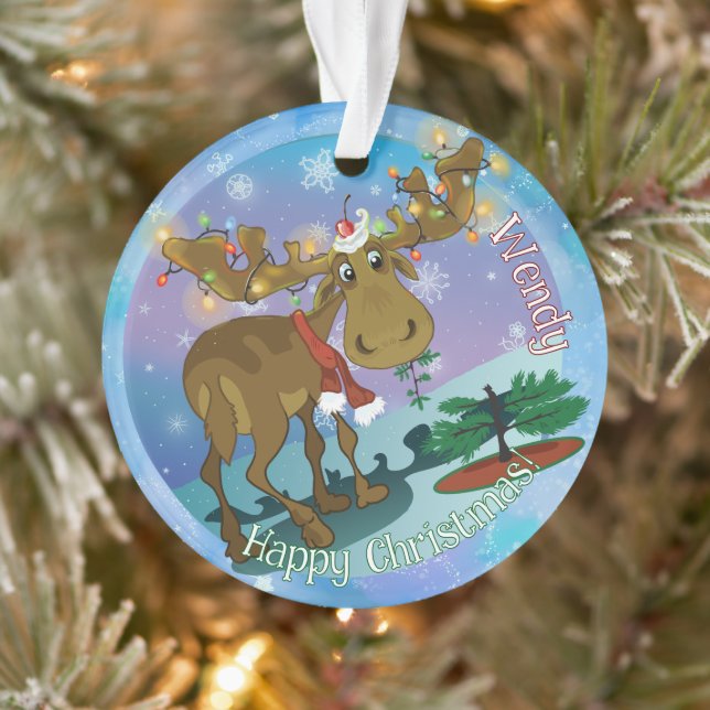 Christmas Moose Ornament (Baum)