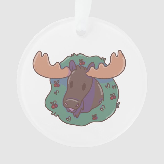 Christmas Moose  Ornament (Vorderseite)