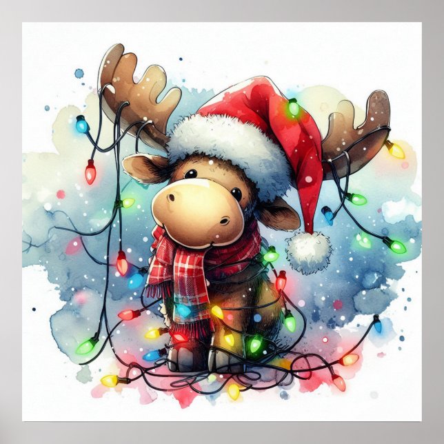 Christmas Moose Poster (Vorne)