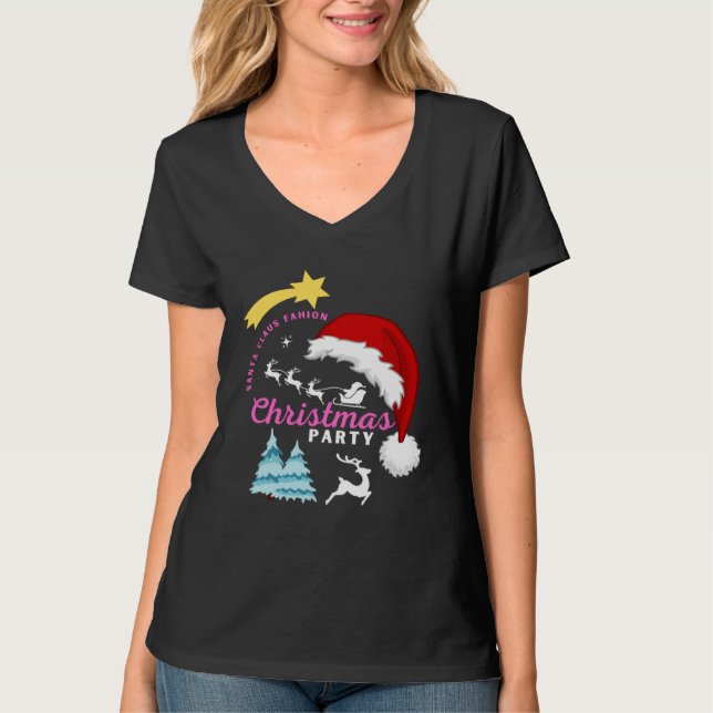 Christmas Motif Christmas Party  1 T-Shirt (Vorderseite)