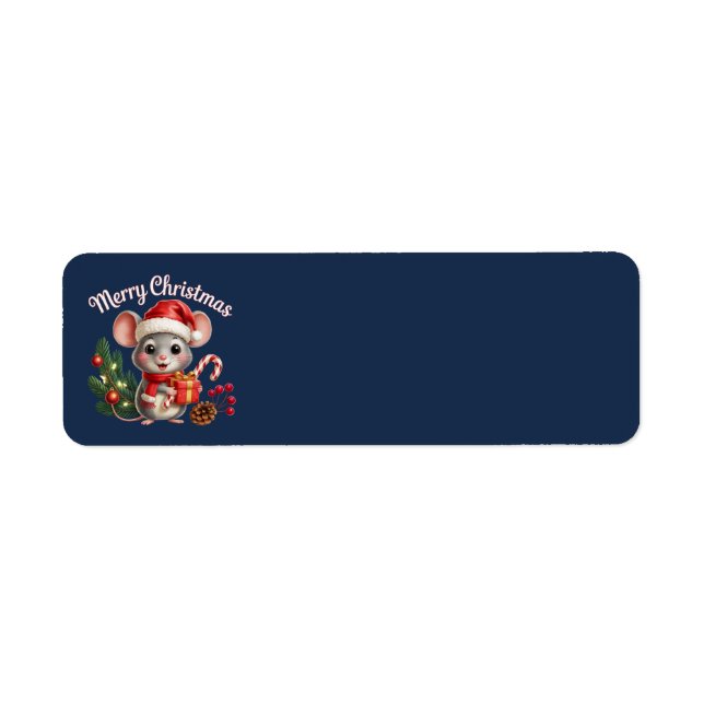 Christmas Mouse Address Labels (Vorne)