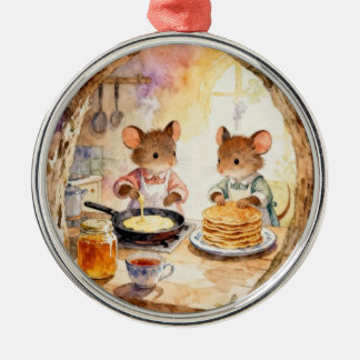 Christmas Mouse Couple Ornament Aus Metall