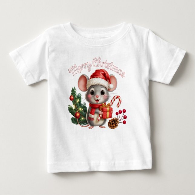 Christmas Mouse T Shirt (Vorderseite)