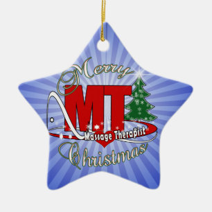 CHRISTMAS MT Massagetherapeut Keramikornament