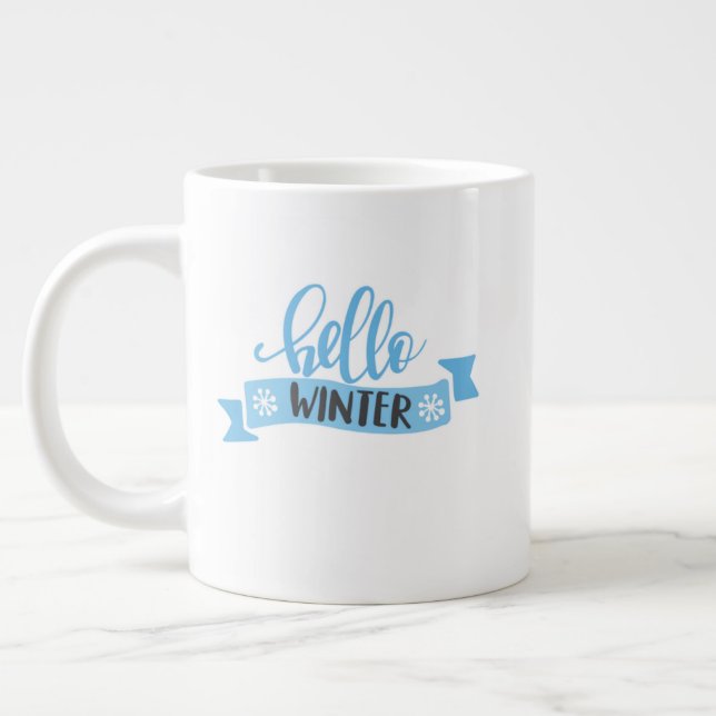 Christmas Mug – Festive Holiday Cocoa  Jumbo-Tasse (Links)