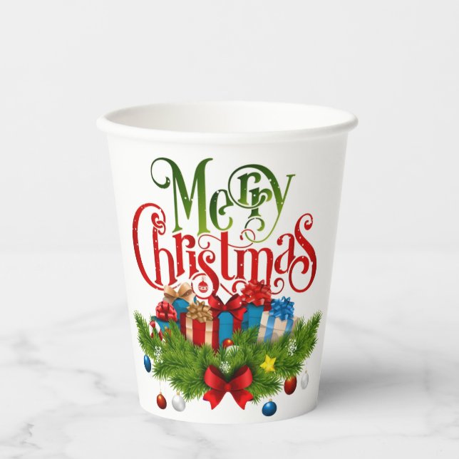 Christmas Mug | Festive Holiday Coffee Cup by Kali Pappbecher (Vorderseite)