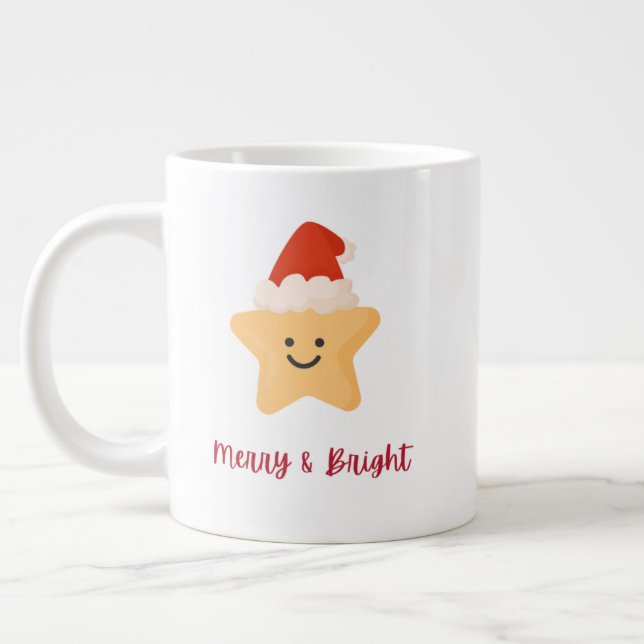 Christmas Mug – Frosty Holiday Cocoa & Coffee Cup Jumbo-Tasse (Links)