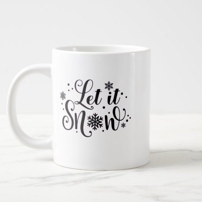 Christmas Mug – Joyful Holiday Cocoa & Coffe Jumbo-Tasse (Links)