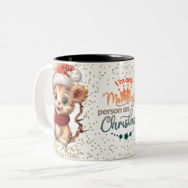 Christmas Mugs Wird Merry Christmas Mug Wird Chris Zweifarbige Tasse (Vorderseite Links)