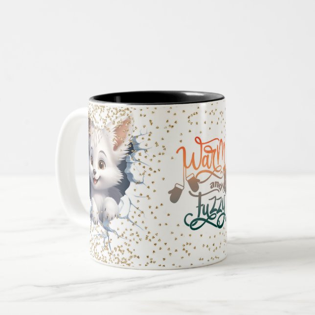 Christmas Mugs Wird Merry Christmas Mug Wird Chris Zweifarbige Tasse (Vorderseite Links)