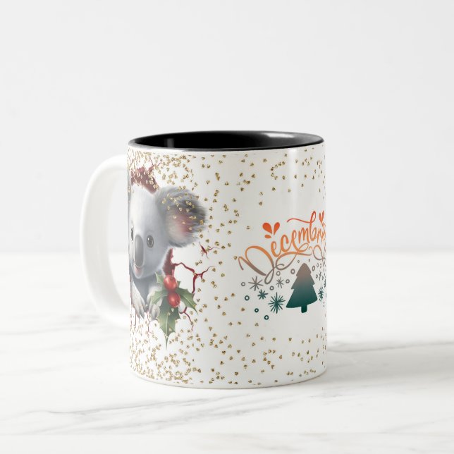 Christmas Mugs Wird Merry Christmas Mug Wird Chris Zweifarbige Tasse (Vorderseite Links)