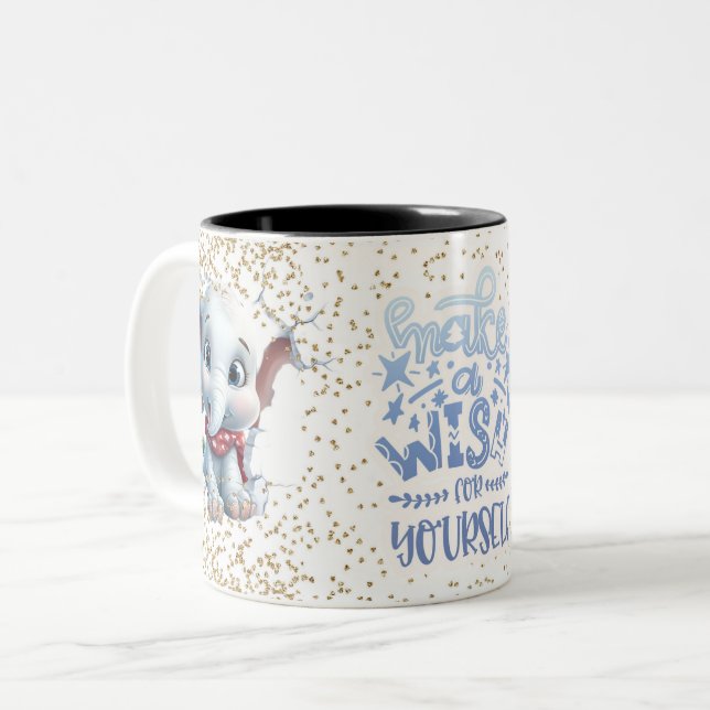 Christmas Mugs Wird Merry Christmas Mug Wird Chris Zweifarbige Tasse (Vorderseite Links)
