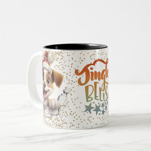 Christmas Mugs Wird Merry Christmas Mug Wird Chris Zweifarbige Tasse (Vorderseite Links)