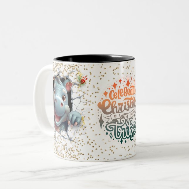 Christmas Mugs Wird Merry Christmas Mug Wird Chris Zweifarbige Tasse (Vorderseite Links)