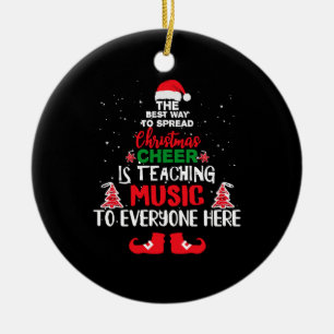 Christmas Music Teachers , Funny Teachers Keramik Ornament