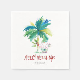 Christmas Napkins Tropical Beach Serviette