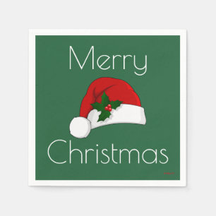 Christmas Napkins Weihnachtsmannmütze HAMbyWG Serviette
