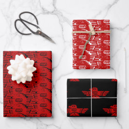 Christmas Native Thunderbird-Geschenk Geschenkpapier Set