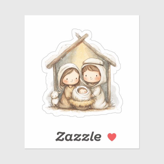 Christmas Nativity Aufkleber (Blatt)