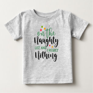 Christmas Naughty List Baby T-shirt