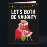 CHRISTMAS NAUGHTY ROMANTIC GREETING CARD DANKESKARTE<br><div class="desc">DIE ROMANTISCHE KARTE IST BEIDE KRISTKARTE</div>
