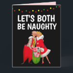 CHRISTMAS NAUGHTY ROMANTIC GREETING GREETING CARD DANKESKARTE<br><div class="desc">DIE ROMANTISCHE KARTE IST BEIDE KRISTKARTE</div>