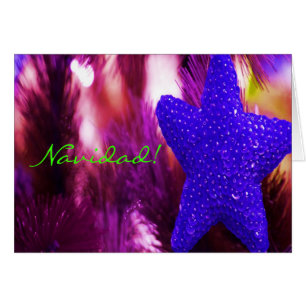 Christmas Navidad Blue Star I