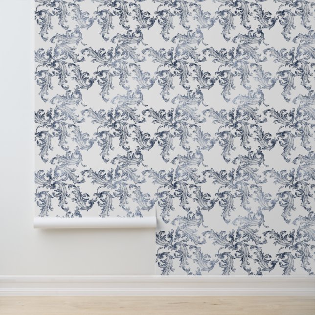 Christmas Navy Bow Velvet Pattern Tapete (Anwendung)