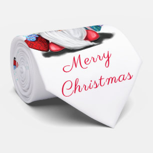Christmas Neck Tie Gnomes mit Geschenken Krawatte