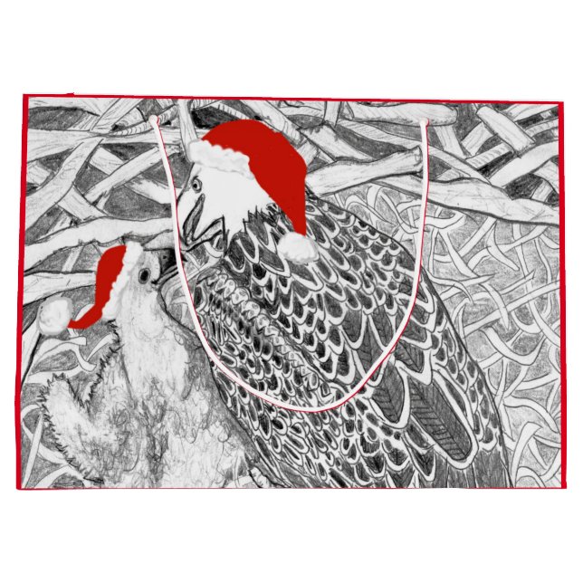 CHRISTMAS NEST HARRIET + M ZUHAUSE VATER + DAUGHTE GROßE GESCHENKTÜTE (Rückseite)