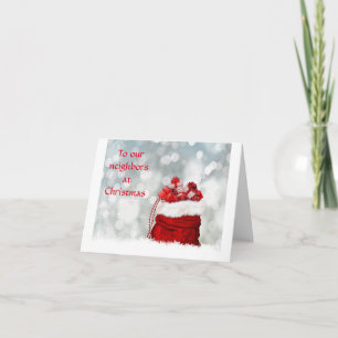 *CHRISTMAS/NEUJÄHRIGE GRÜNDE* NACHBARN KARTE