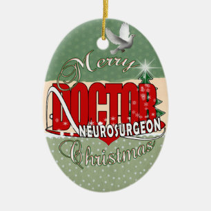 CHRISTMAS NEUROSURGEON KERAMIKORNAMENT