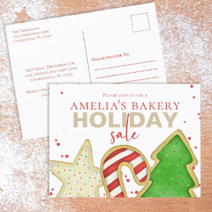 Christmas Niedlich Whimsical Sweet Cookie Exchange Postkarte