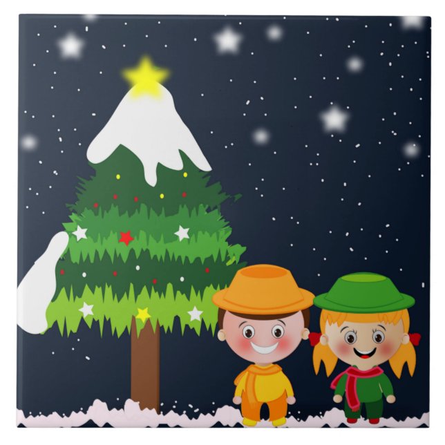 CHRISTMAS NIGHT FLIESE (Vorderseite)