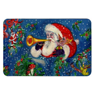 CHRISTMAS NIGHT / SANTA BUGLER MAGNET