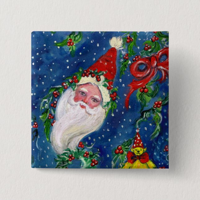 CHRISTMAS NIGHT / SANTA BUTTON (Vorderseite)