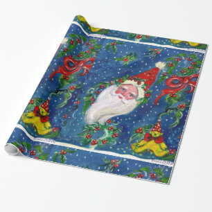 CHRISTMAS NIGHT /SANTA CLAUS GESCHENKPAPIER