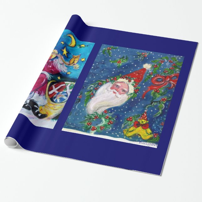 CHRISTMAS NIGHT/SANTA CLAUS SPIELVIOLIN GESCHENKPAPIER (Ungerollt)