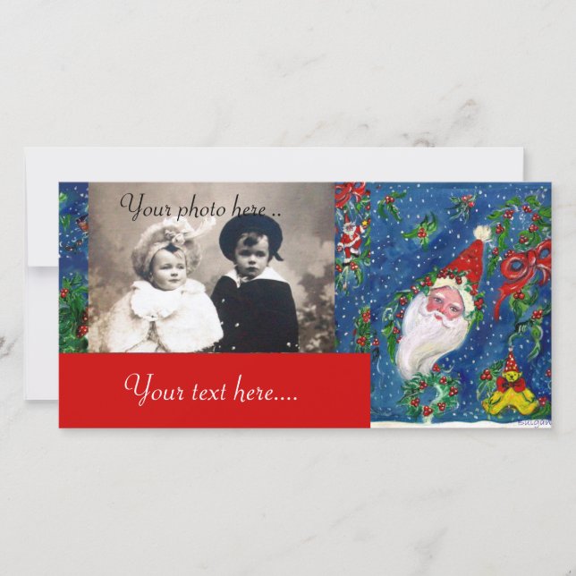 CHRISTMAS NIGHT / SANTA FEIERTAGSKARTE (Vorderseite)