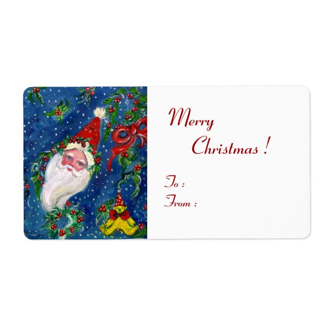 CHRISTMAS NIGHT / SANTA MIT SPIELZEUGEN UND ROT BO (Vorne)