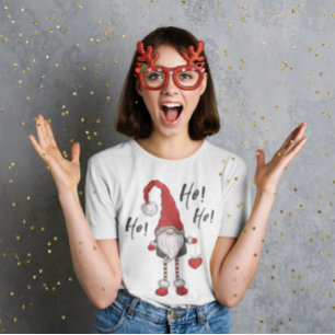 Christmas Nordic Gnome Ho Ho Ho Ho T-Shirt