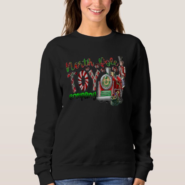 Christmas North Pole Happy Winter Holiday Merry Ch Sweatshirt (Vorderseite)