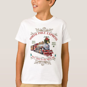 Christmas North Pole Polar Express All Abroad Xmas T-Shirt