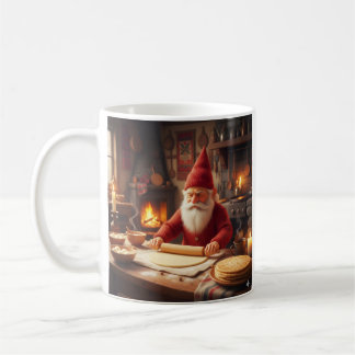 Christmas Norwegian Nisse Making Lefse, Mug Kaffeetasse